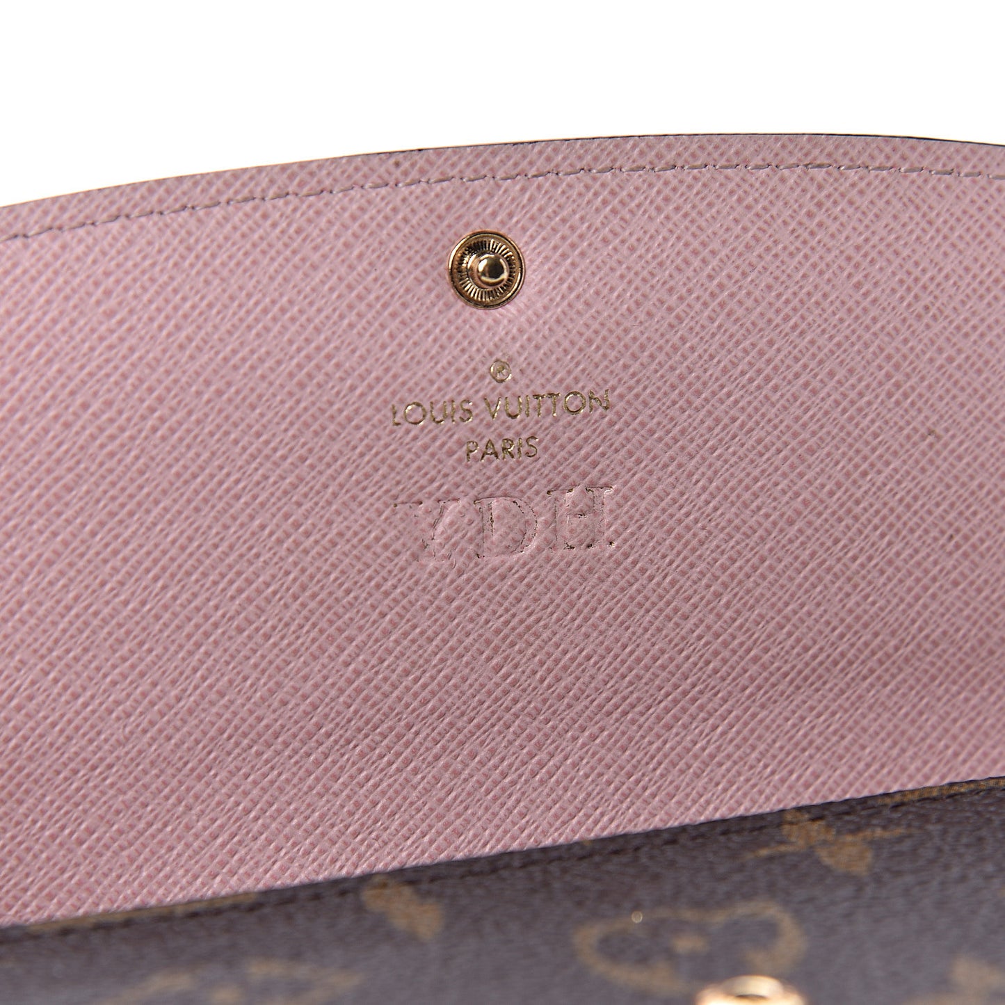 Monogram Emilie Wallet Rose Ballerine
