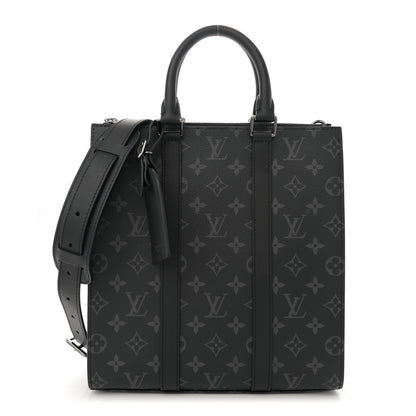 Louis Vuitton Monogram Eclipse Sac Plat Cross 1 of 11