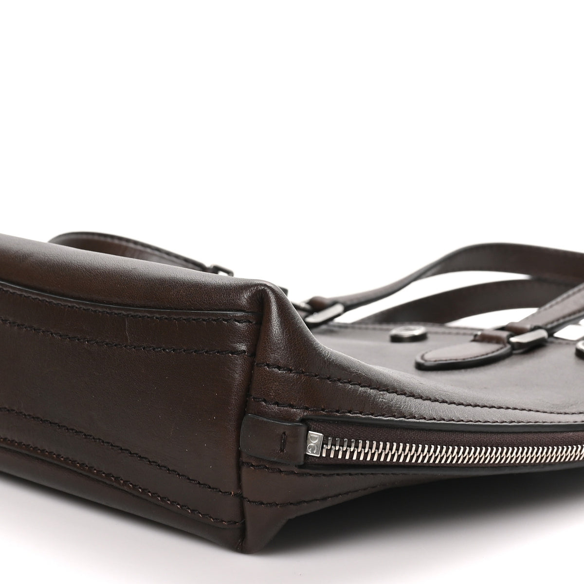 Tempesta Calfskin Atene Shopping Bag Brown