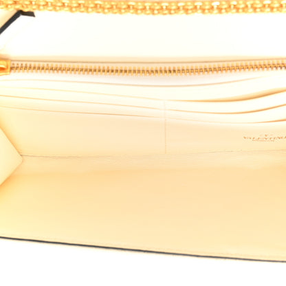 Valentino Garavani Nappa Roman Stud Wallet on Chain Ivory 5 of 10