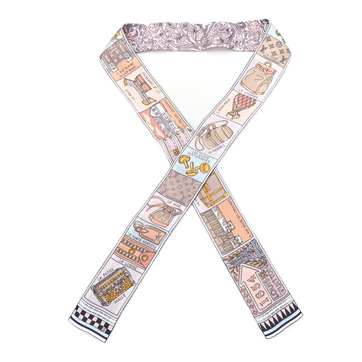Louis Vuitton Silk Jeu De Louis BB Bandeau Blush 1 of 3