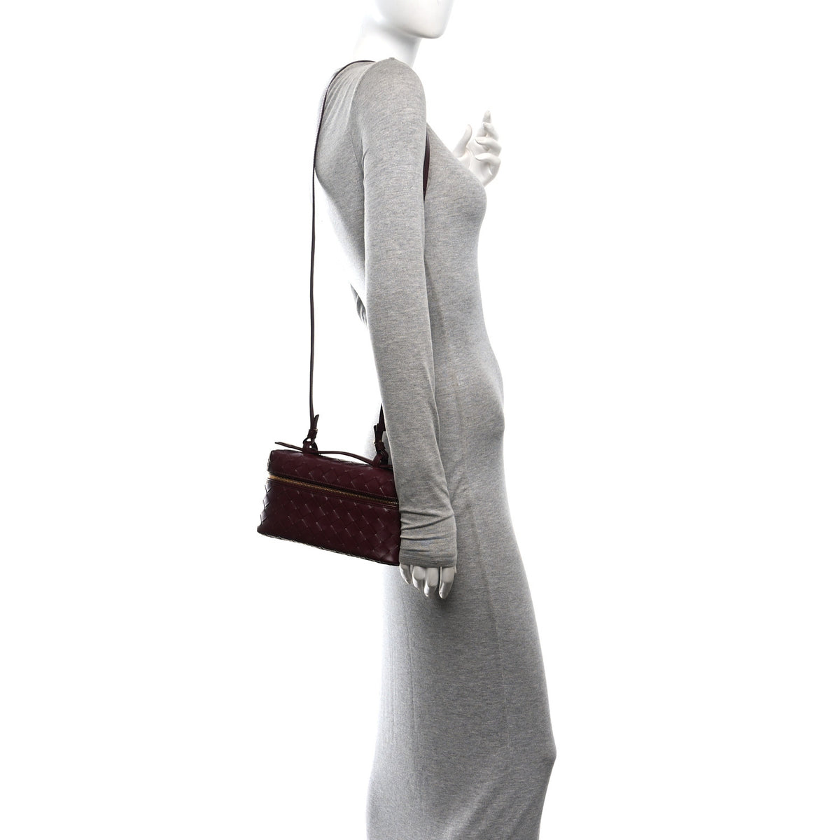Bottega Veneta Nappa Intrecciato Bang Bang Vanity Case Barolo 2 of 10