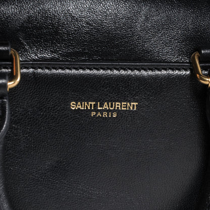 Saint Laurent Leather Classic Duffle Toy Black 5 of 8