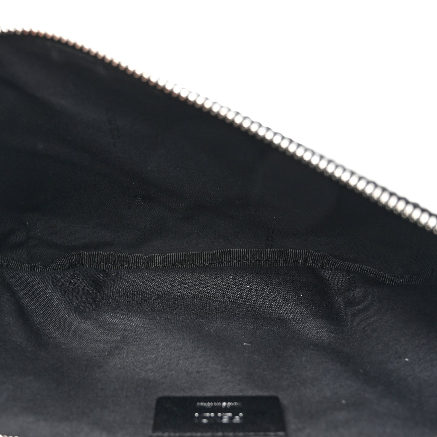 Glazed Fabric Vitello Liberty FF 1974 Diagonal Belt Bag Black Sunflower