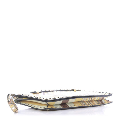 Valentino Garavani Nappa Native Couture 1975 Rockstud Wristlet Clutch Multicolor 4 of 11