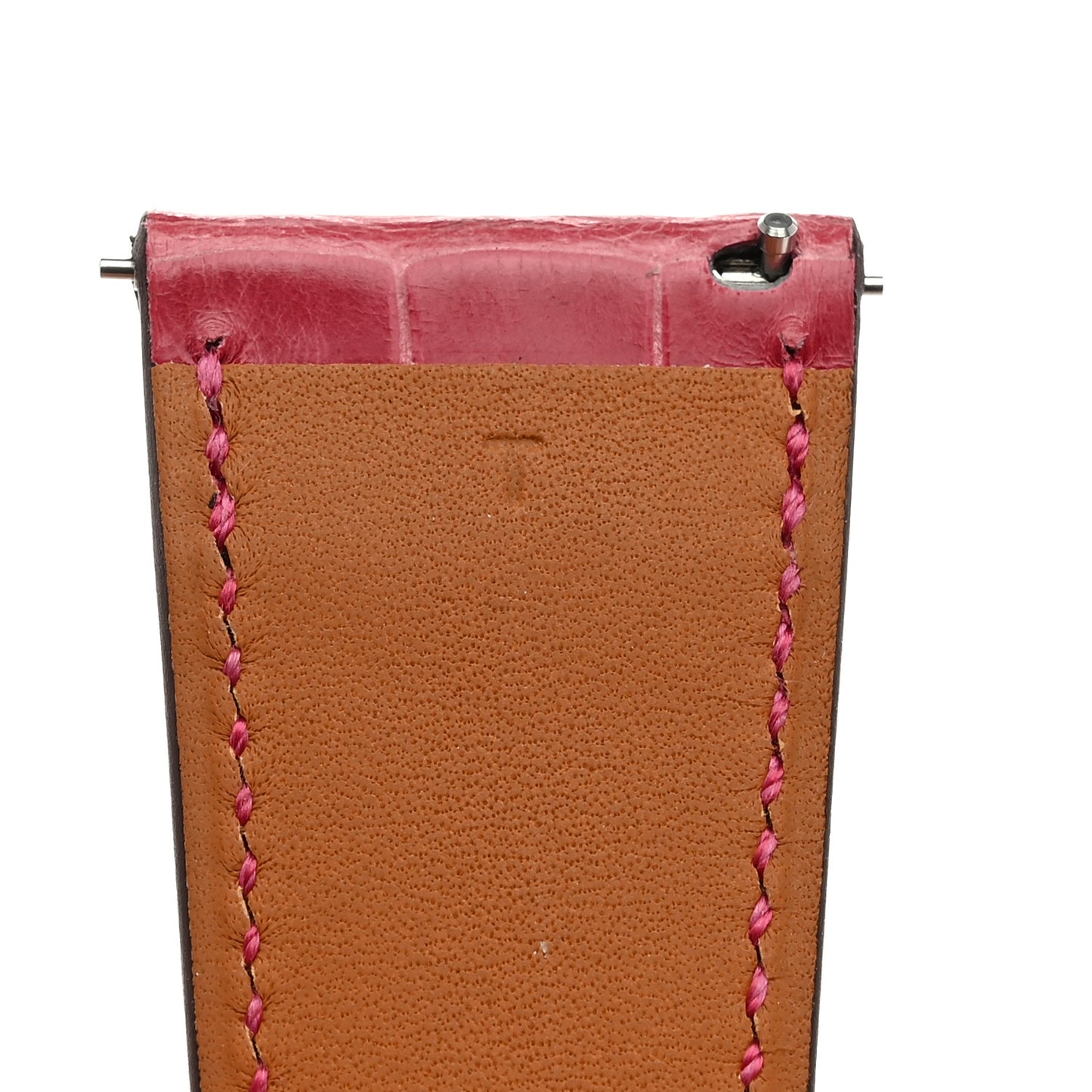 Matte Alligator Heure H Hour Watch 30mm Strap Fuchsia