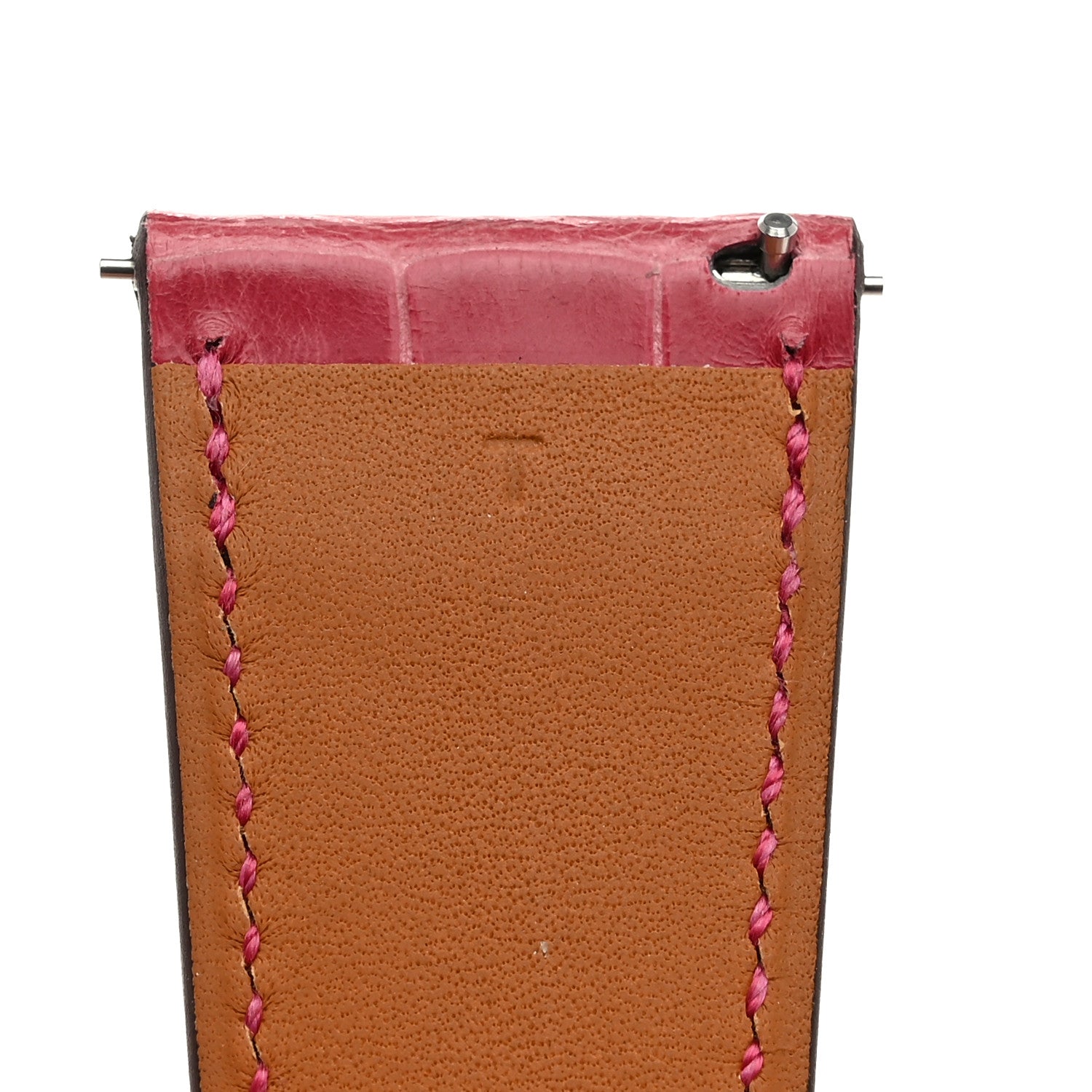 Hermes Matte Alligator Heure H Hour Watch 30mm Strap Fuchsia 4 of 7