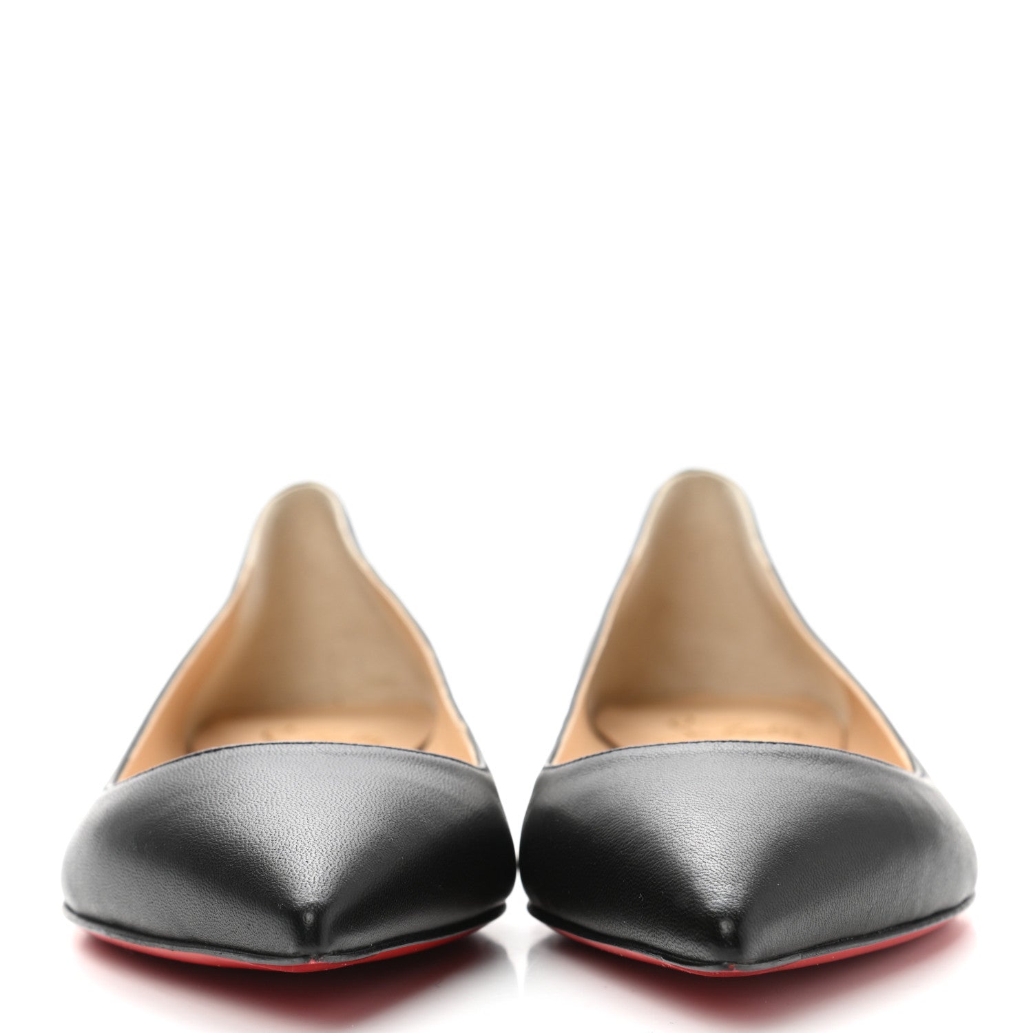 Christian Louboutin Shiny Nappa Ballalla Flats 37 Black 2 of 7