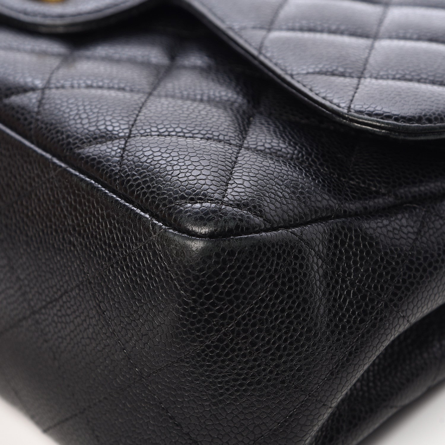 Chanel Caviar Quilted Jumbo Double Flap Black 11 of 14
