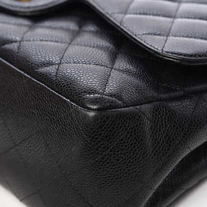 Chanel Caviar Quilted Jumbo Double Flap Black 11 of 14