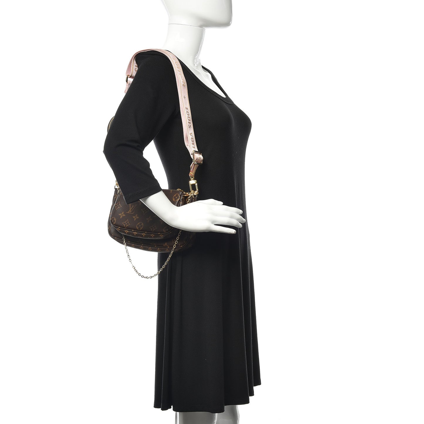 Monogram Multi Pochette Accessories Rose Clair