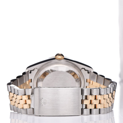 Rolex Stainless Steel 18K Yellow Gold 36mm Oyster Perpetual Datejust Watch Champagne 16233 4 of 6