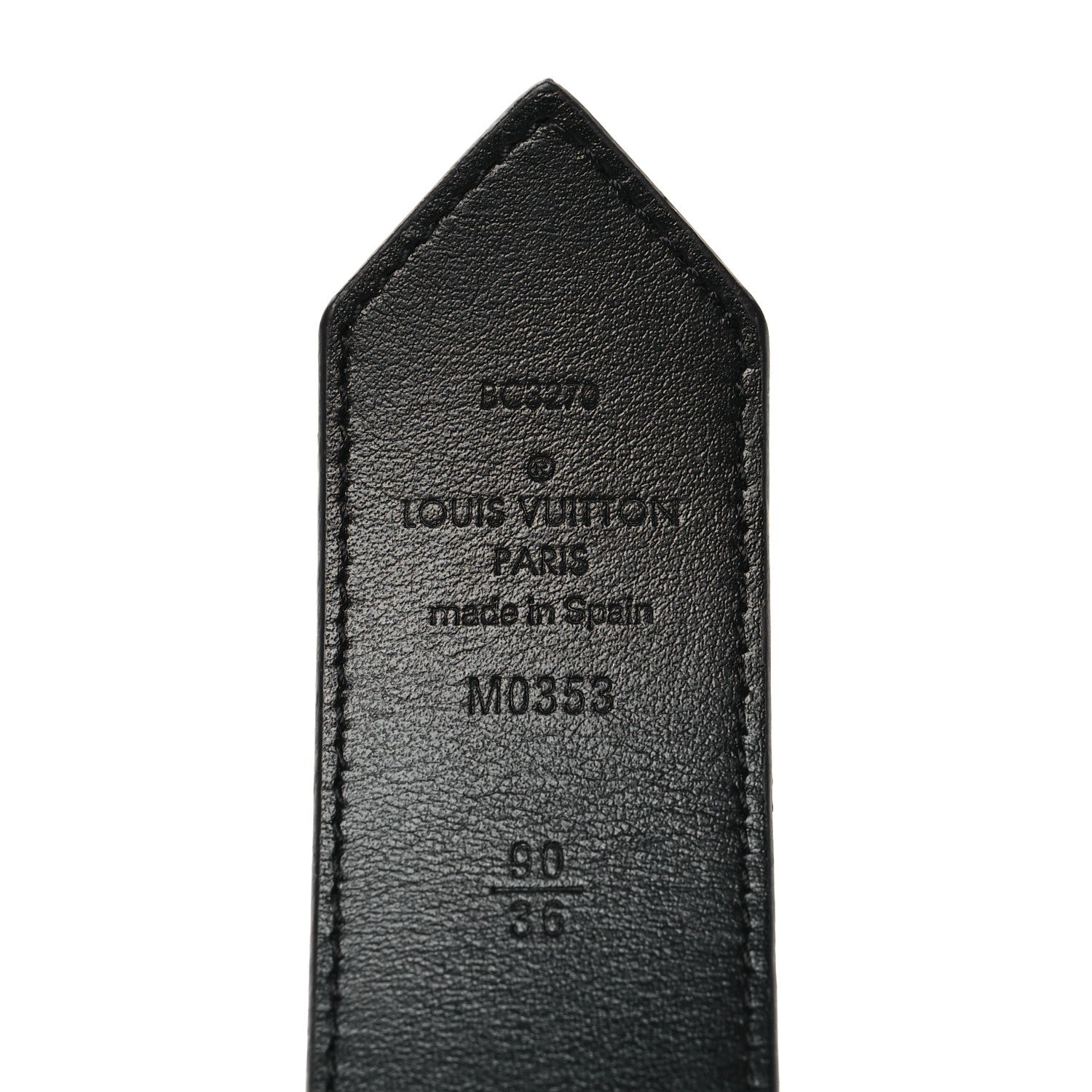 Louis Vuitton Monogram Calfskin 20mm LV Circle Reversible Belt 90 36 Black 5 of 5