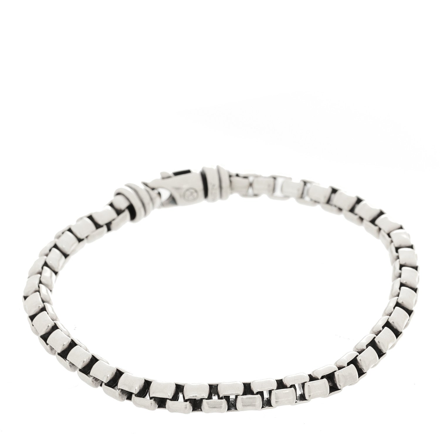 David Yurman Sterling Silver 5mm Box Chain Bracelet 1 of 5