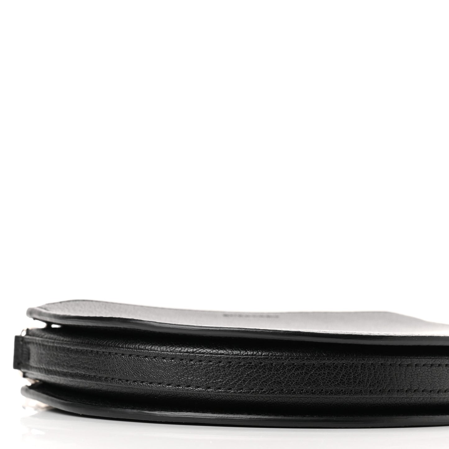 Goatskin Pecan Chain Shoulder Bag Black