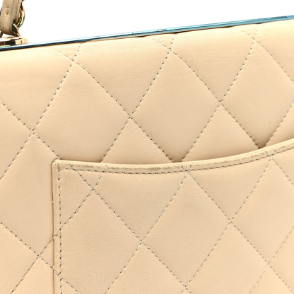 Chanel Lambskin Quilted Medium Trendy CC Flap Light Beige 11 of 12