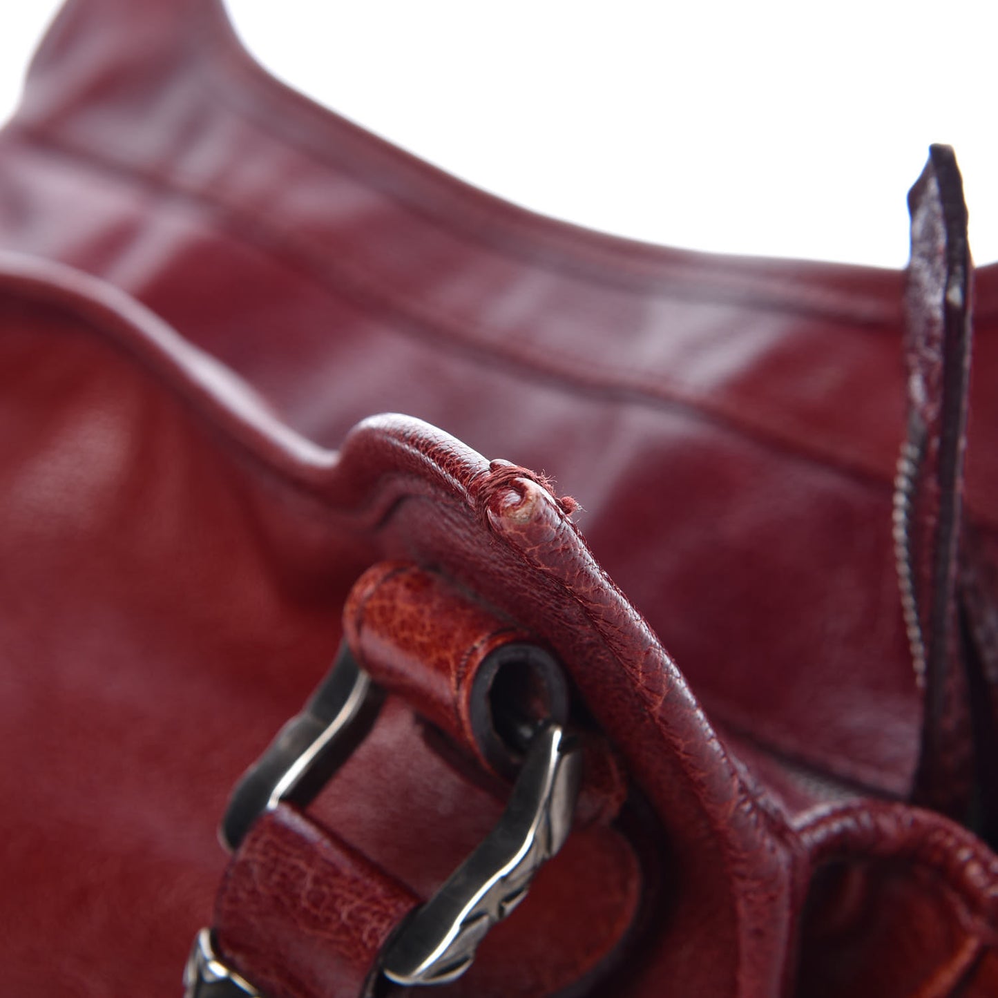Calfskin Ashmore Tote Burgundy