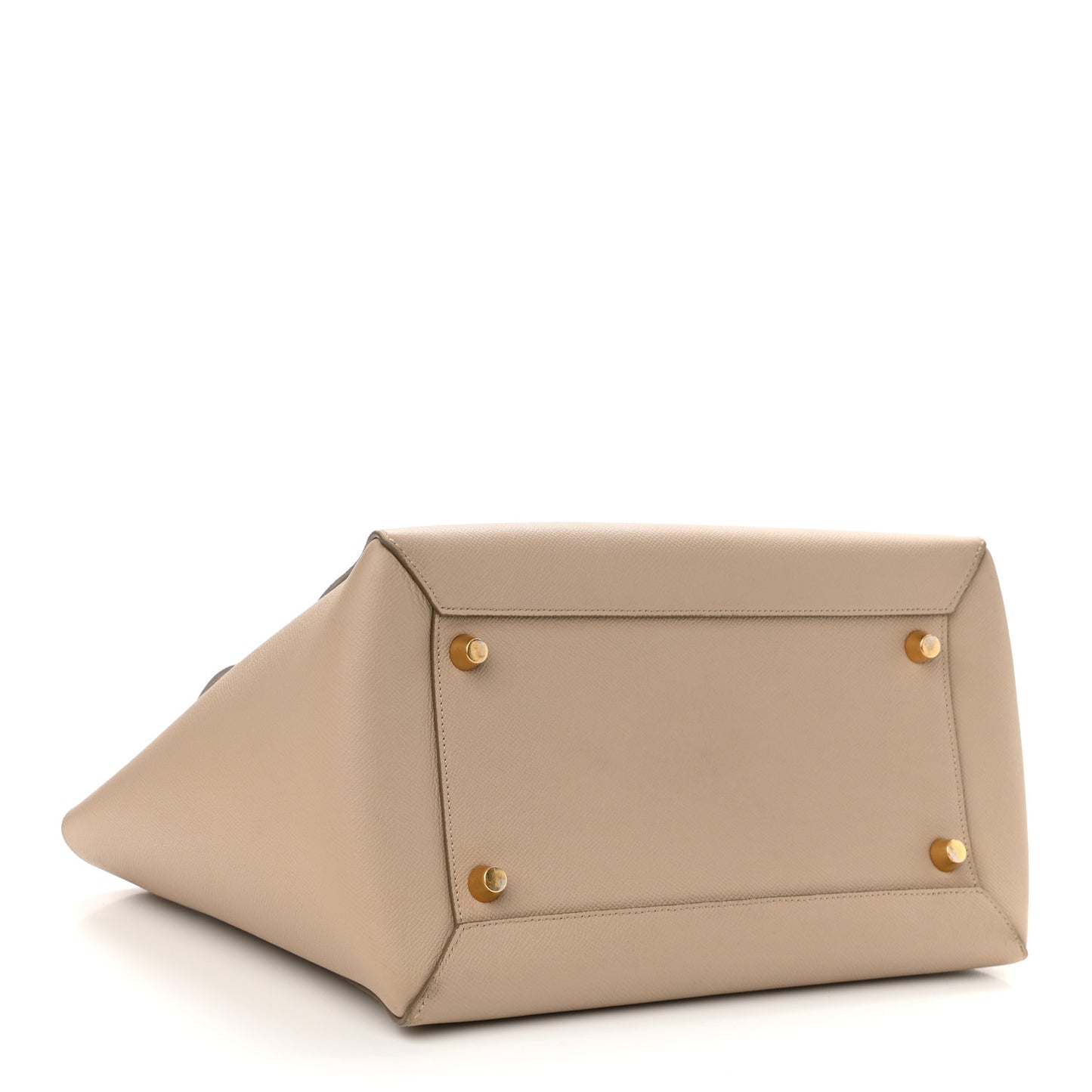 Drummed Calfskin Small Belt Bag Light Taupe