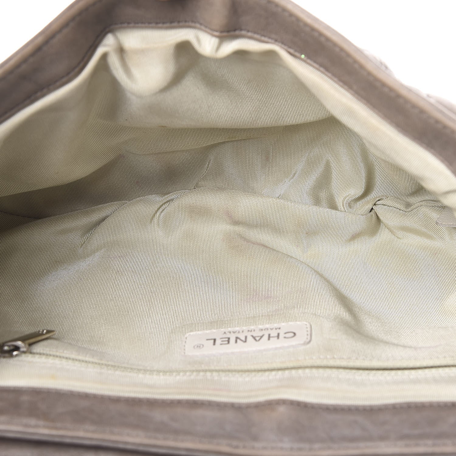 Chanel Washed Lambskin Quilted Medium Chain Around Messenger Taupe 5 of 15