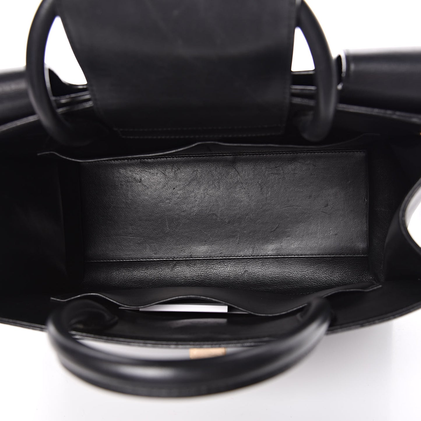 Grained Calfskin Medium Diorever Flap Black