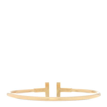 Tiffany 18K Yellow Gold Tiger Eye T Wire Bracelet 2 of 4