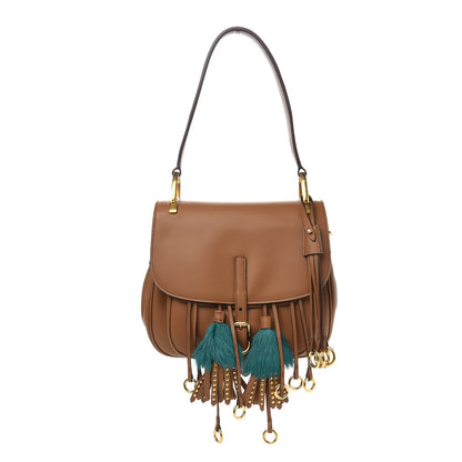 Prada City Calf Fringe Corsaire Bag Cannella 1 of 6