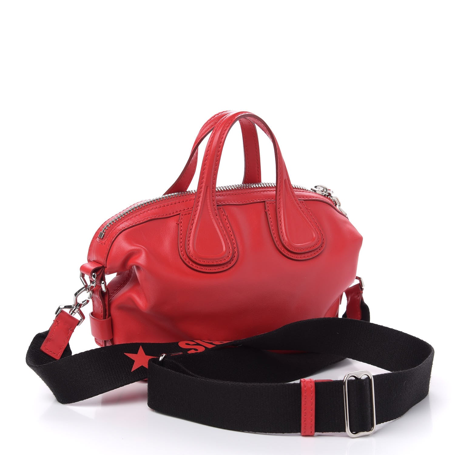 Givenchy Calfskin Micro Nightingale Logo Strap Red 4 of 15