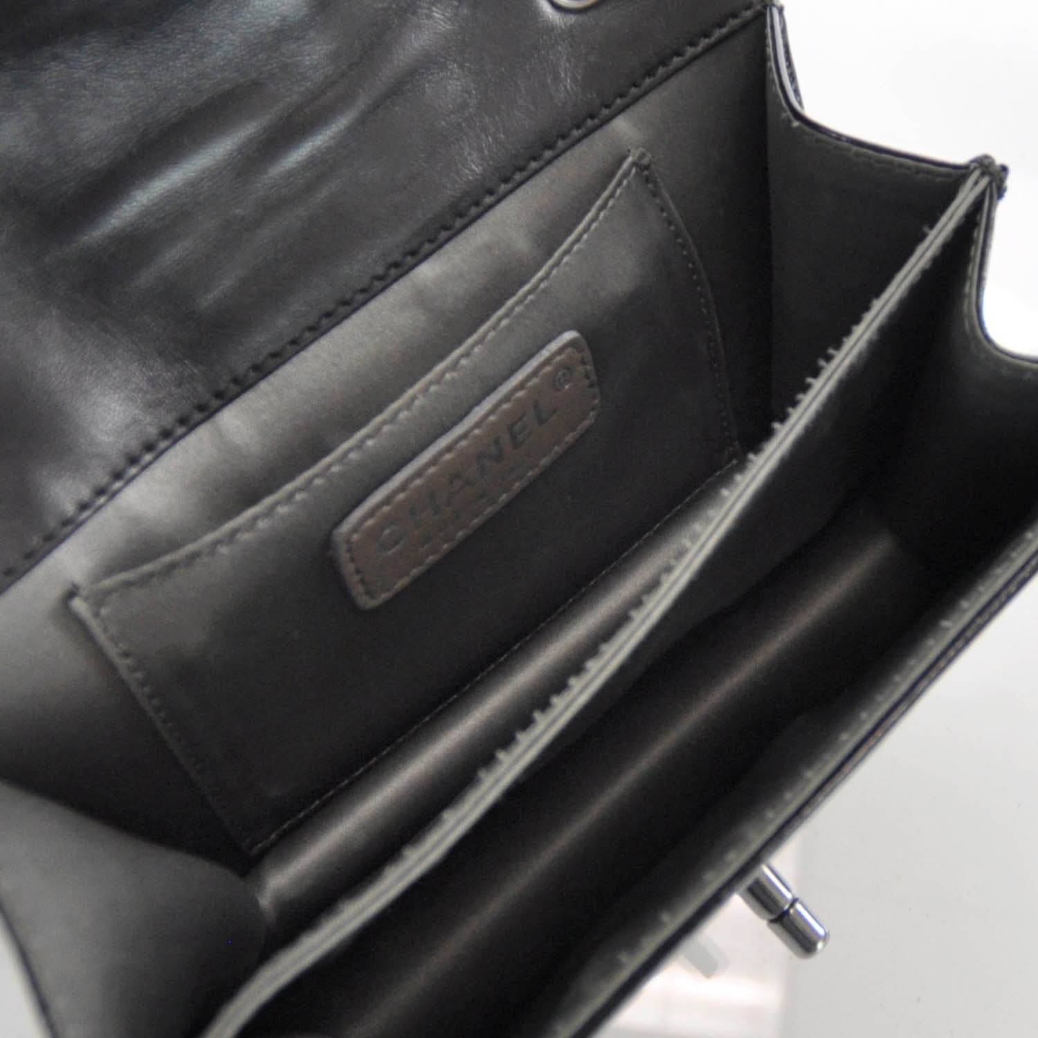 Chanel Patent Mini Madison Flap Black 5 of 9