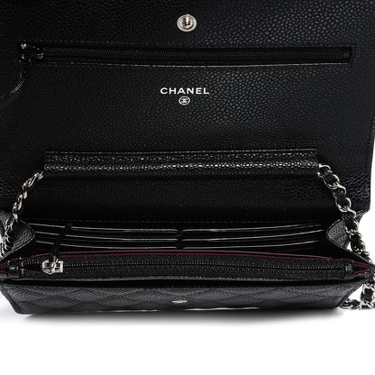 Chanel Caviar Quilted Wallet On Chain WOC Black 8 of 9