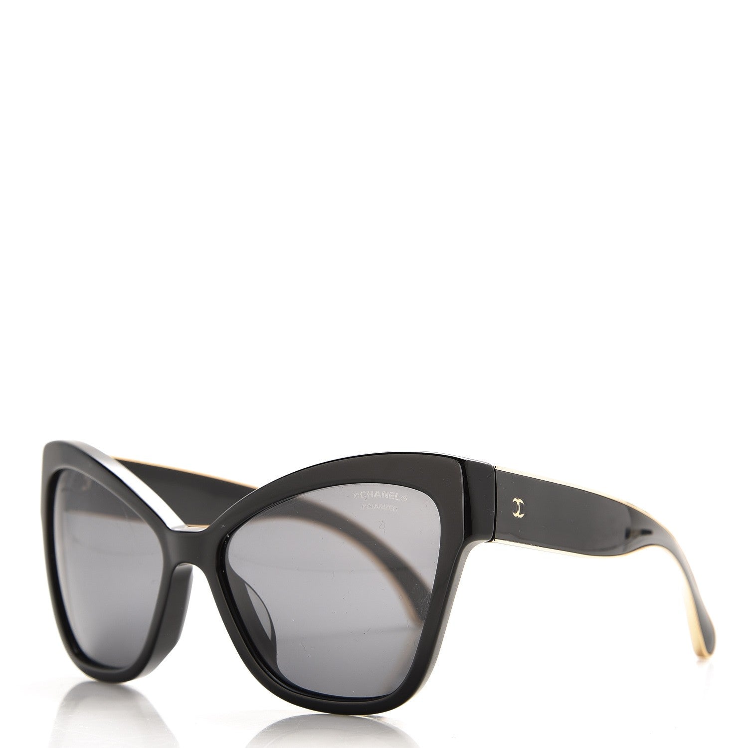 Chanel Acetate CC Cat Eye Sunglasses 5271-A Black 1 of 10