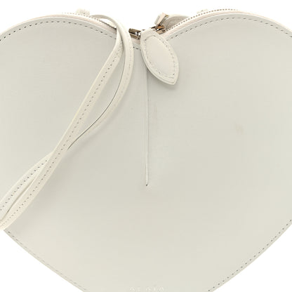 Alaia Calfskin Le Coeur Bag Optic White 7 of 8