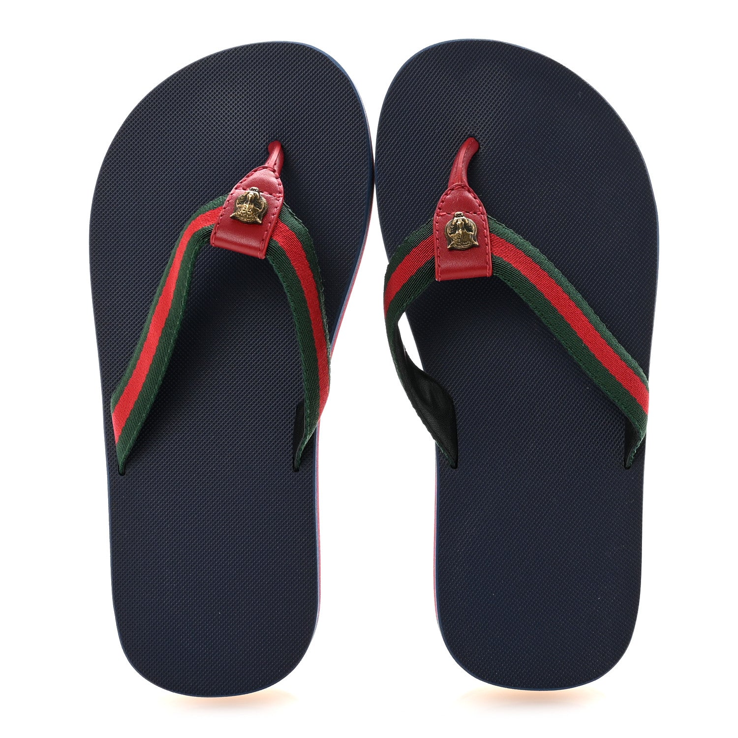 Gucci Canvas Web Platform Lifford Thong Sandals 36.5 Hibiscus Red 5 of 18