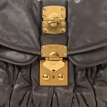 Miu Miu Nappa Matelasse Coffer Hobo Juta 9 of 15