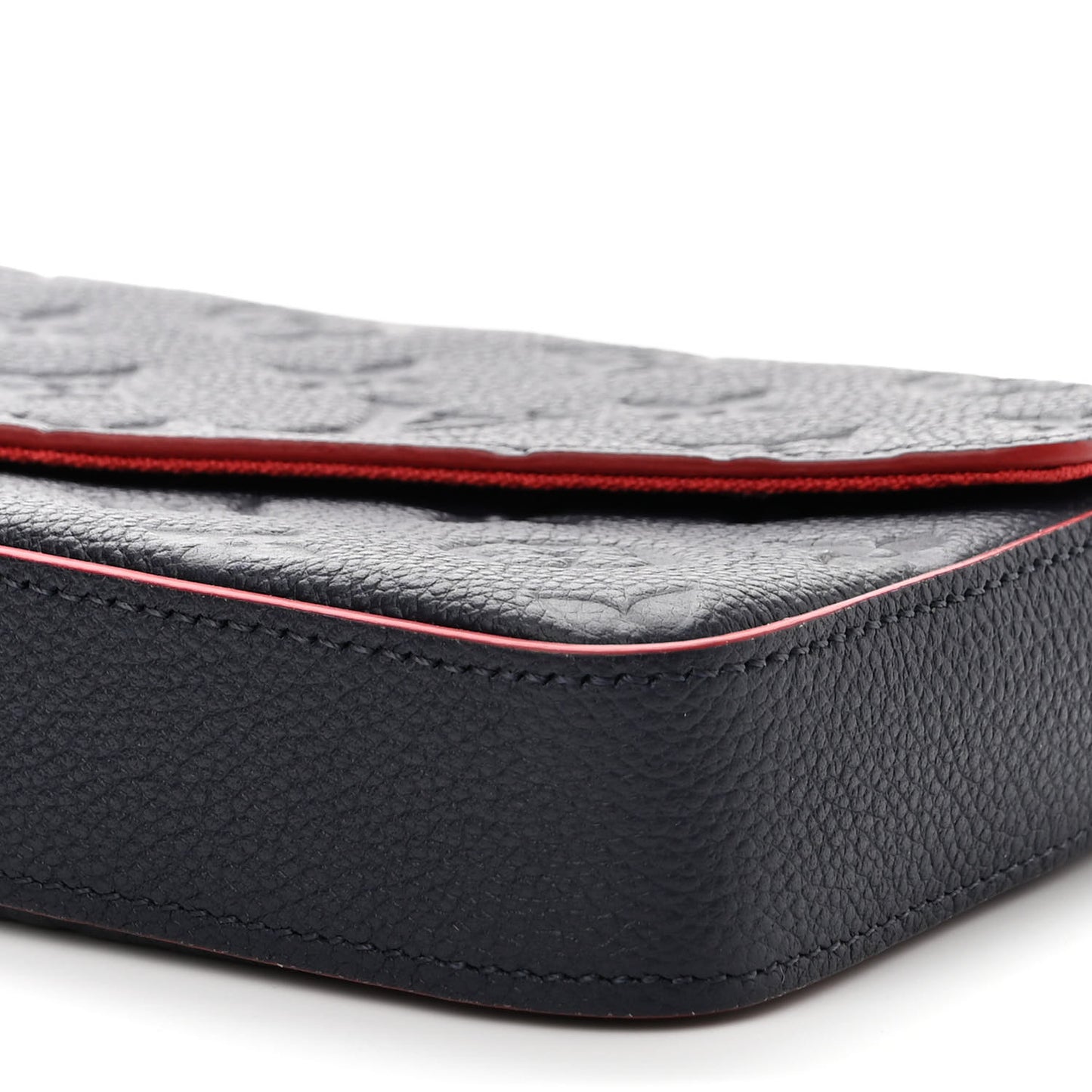Empreinte Pochette Felicie Chain Wallet Marine Rouge