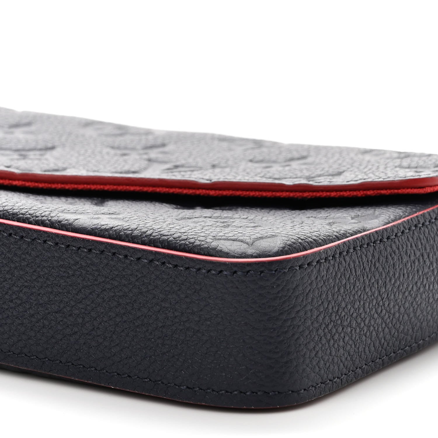 Louis Vuitton Empreinte Pochette Felicie Chain Wallet Marine Rouge 11 of 11