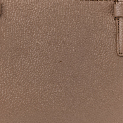 Salvatore Ferragamo Grained Calfskin Double Handle Medium Amy Tote Beige Pink 10 of 11