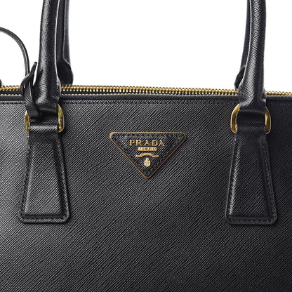 Prada Saffiano Large Galleria Double Zip Tote Black 14 of 16