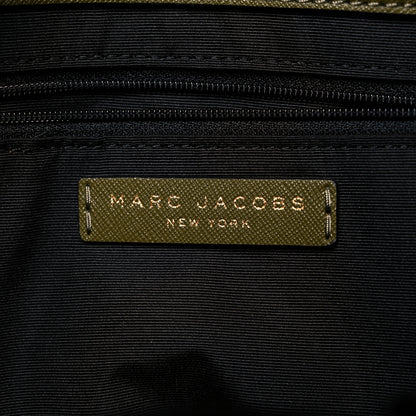 Marc Jacobs Calfskin Embossed Logo East West Shopper Tote Olive Geen 8 of 13