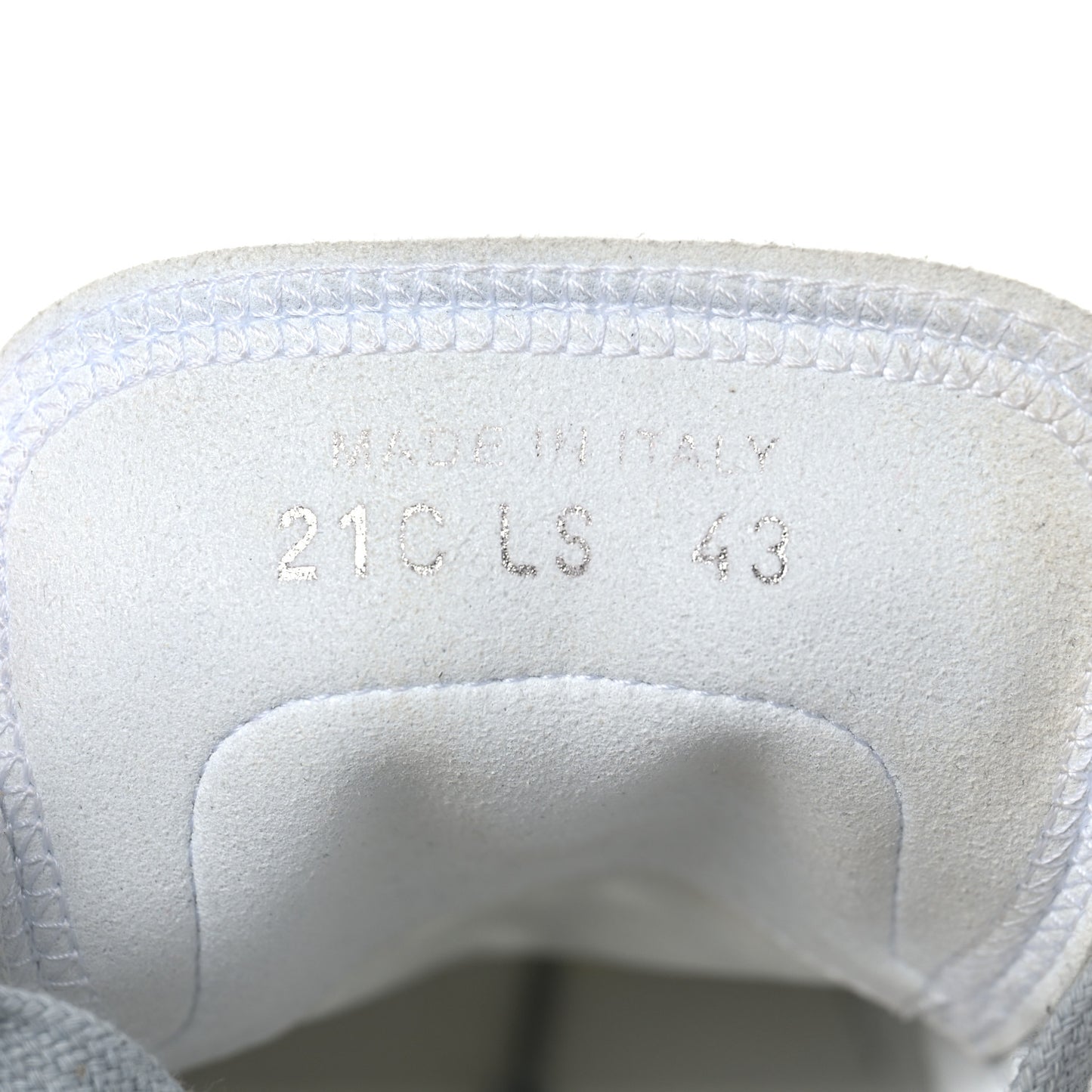 Technical Canvas Oblique Mens B23 Low Top Sneaker 43 43 White Grey