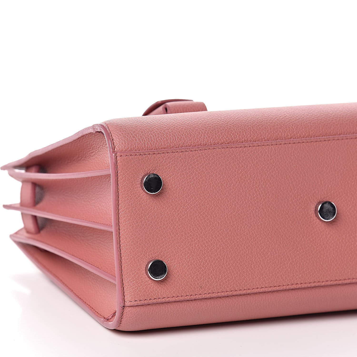Saint Laurent Grained Calfskin Baby Sac De Jour Dark Rose 8 of 10