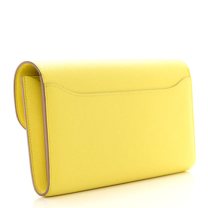 Hermes Epsom Constance Long Wallet Lime 3 of 11