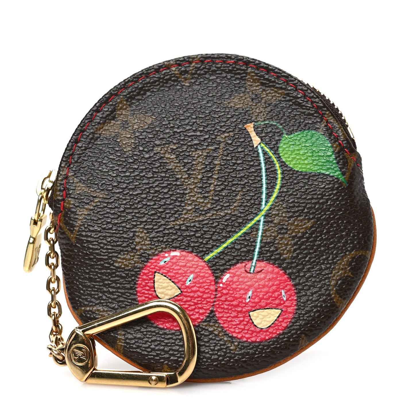 Monogram Cerises Round Coin Purse
