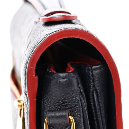 Louis Vuitton LOUIS VUITTON Empreinte Pochette Metis Marine Rouge 10 of 11