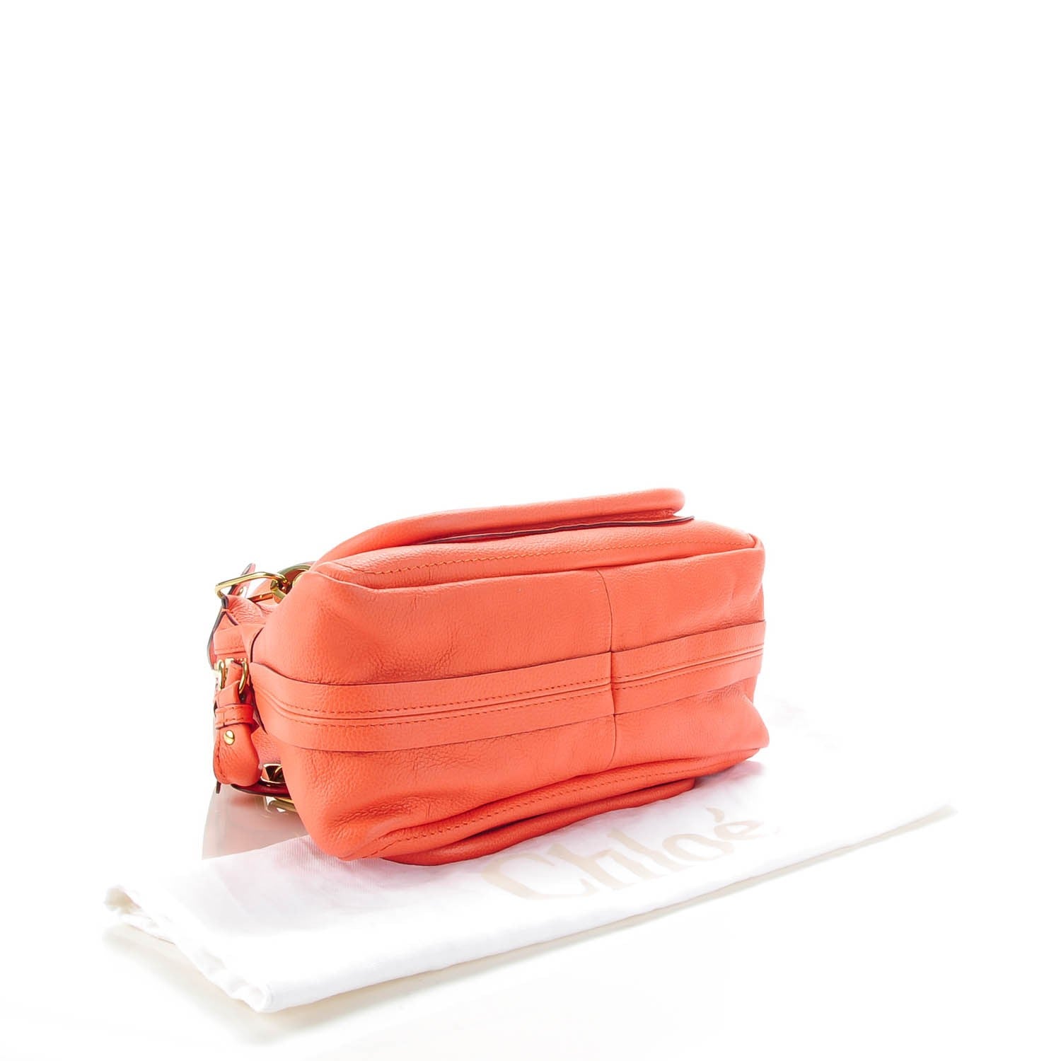 Chloe Calfskin Small Paraty Coral Pop 4 of 9