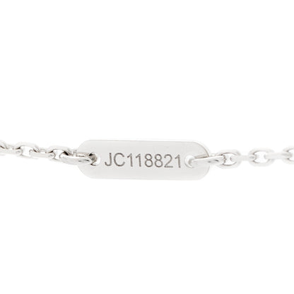 Van Cleef & Arpels 18K White Gold Diamond Sweet Alhambra Pendant Necklace 5 of 6