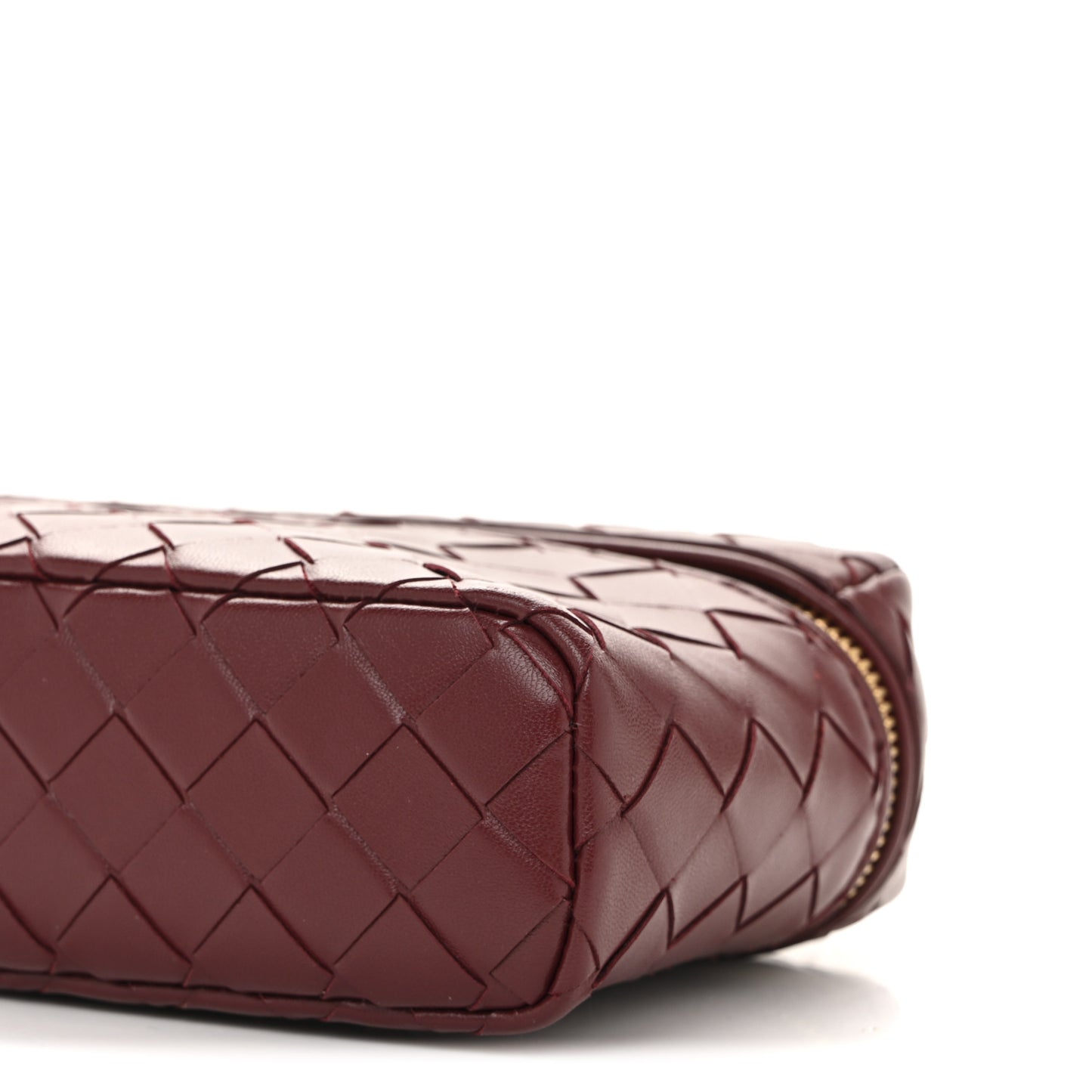 Nappa Intrecciato Bang Bang Vanity Case Cherry