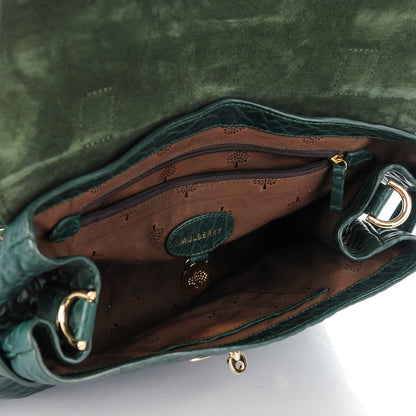 Mulberry Shrunken Calfskin Medium Alexa Pheasant Green 5 of 7