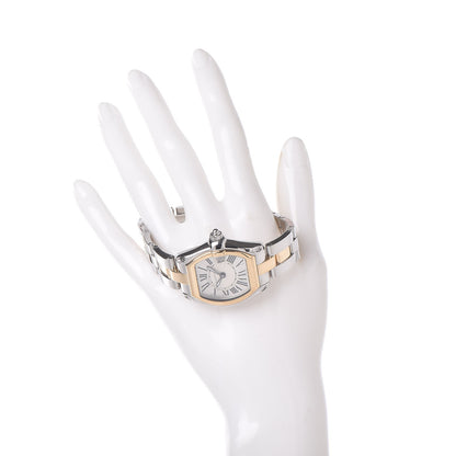 Cartier Stainless Steel 18K Yellow Gold 31mm Roadster Quartz Watch 2 of 5