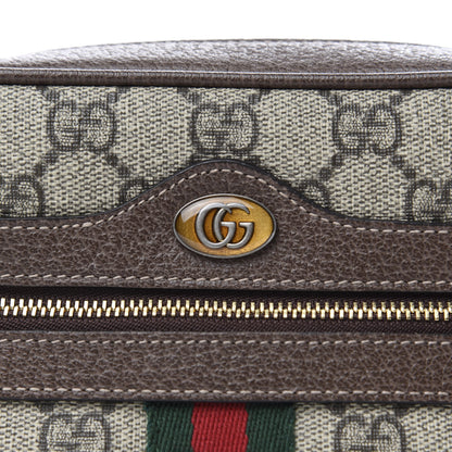 Gucci GG Supreme Monogram Web Mini Ophidia Shoulder Bag Brown 11 of 11
