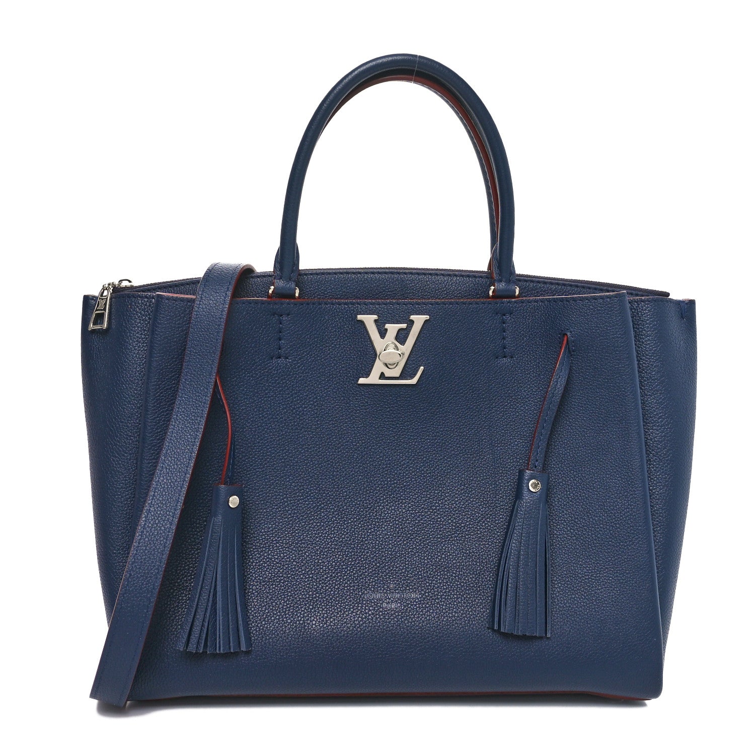 Louis Vuitton Calfskin Lockmeto Marine Rouge 1 of 9
